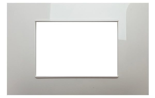 MAPAM 6003-01 Placca Tecnopolimero Gem 6003-01 3P Bianco