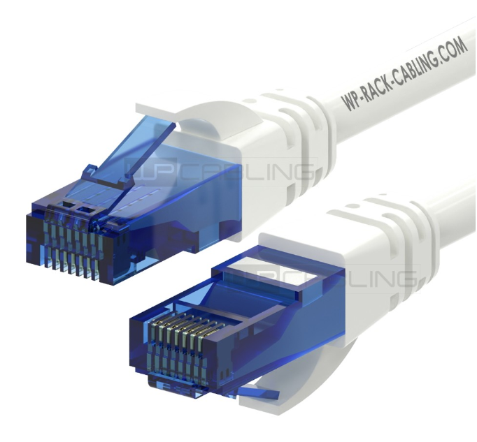 WP RACK WPC-PAT-5U005W CAT 5E U-UTP PATCH CABLE 0.5m WHITE