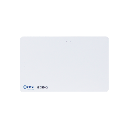 CDVI BVEV2 DESFIRE MIFARE CREDIT CARD SIZE BADGE AT 13.56 MHZ, DESFIRE 8K MEMORY