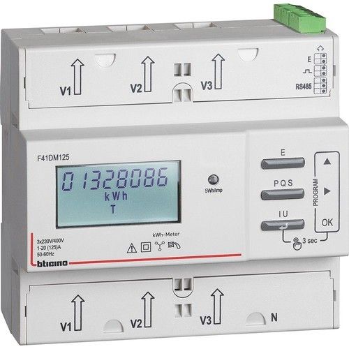 BTICINO LG-F41DM125 MID METER FOR TRIF>63A SYSTEMS