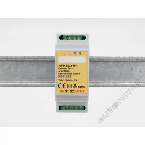 NICE S223NP DIN adapter for FIBARO