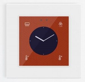 ZENNIO ZVI-F55D ZVI-F55D Flat 55 Display Capacitive touch panel with display (55 x 55 mm), 4 buttons, custom