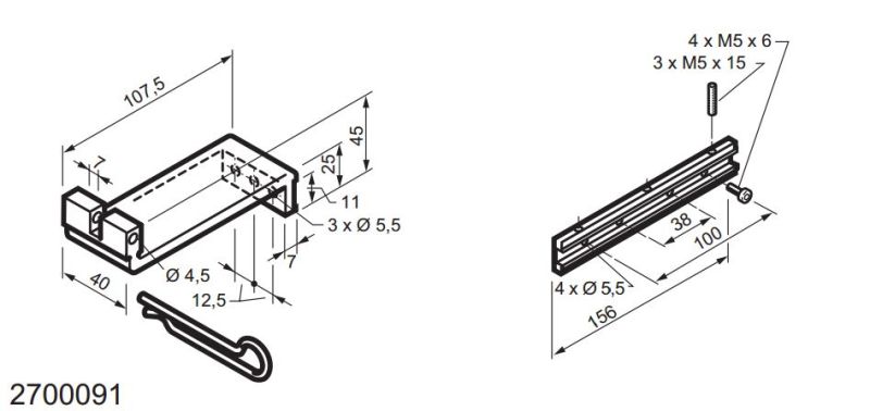 MINGARDI 2700091 Universal kit for potted window applications