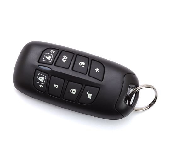 RISCO RW1312KF2000A Telecomando bidirezionale 8 tasti Rolling Code Codice PIN per maggiore sicurezza