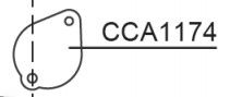 RIB CCA1174 GOCCIA IN LAMIERA X R60 G6B    BM096/99