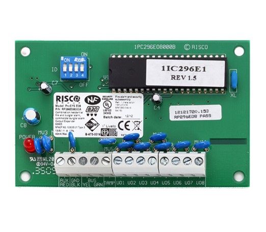 RISCO RP296E08000A Modulo Espansione Uscite a 8 O.C. (12V- 70mA) Programmabili