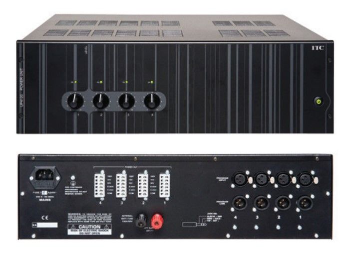 ITC AUDIO 1400-412010 UP4120 Unità di potenza multicanale 4x120W (3 uni