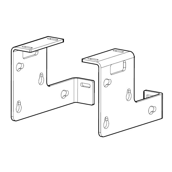 FAAC 390644 COPPIA PIASTRE FISSAGGIO LATERALE SFA