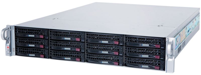HANWHA 2U12BAYSERVER168TBRAW 2U 12 Bay Hot-swap Rackmount Server