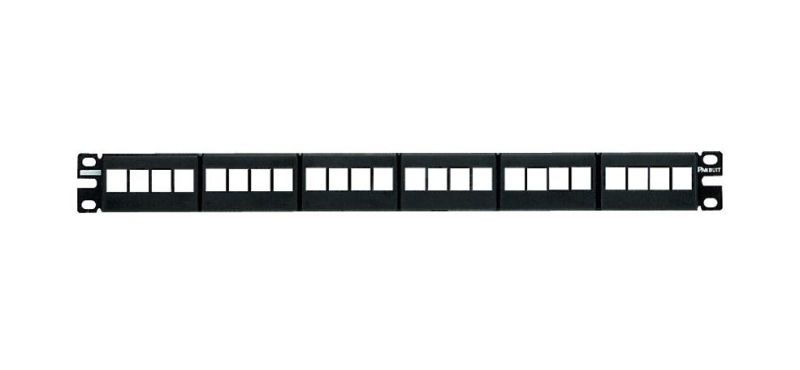PANDUIT NKFP24Y NK Modular Patch Panel- Flat- 24 Port- 1 RU