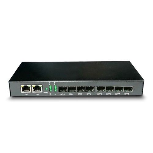 ELMO SW07 Industrial switch with 2 Gigabit ports + 8 f ports