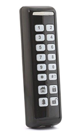 RISCO RW132KL1P00A Two-way radio keyboard, slim, even for outdoor use, BLACK and with Proximity (no tag).