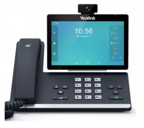 YLK-TI-SIP-T58A (disattivo) Yealink T58A Android Video Phone: 16 account SIP, 2 porte PoE Gigabit, 27 tasti BLF, display a colori touch