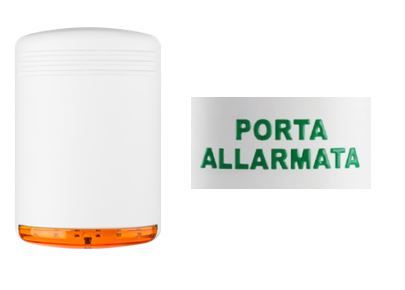 VENITEM 23.35.30 HOLA UECP siren opaque white/orange 220Vac power supply