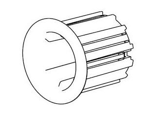NICE 575.12360 Kit calotta bianca per rullo Acmeda S60|80