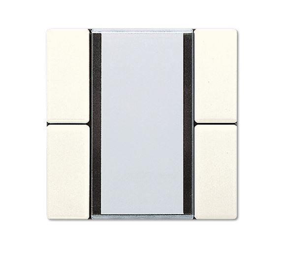 JUNG LS2072NABS Sensore a tasti 2 canali Standard per accoppiatore bus KNX 2070U radiotrasmettitore a parete 40FW- bianco