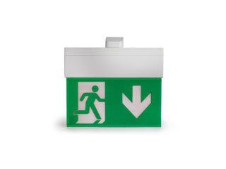 LIXIT HP330BA000340 Lampada di segnalazione di sicurezza per l’esodo (pannello di segnalazione PMMA escluso) - visibilità fino a 30m serie HP330
