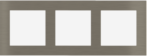 EKINEX EK-D3P-GBR Placca Deep (FF e 71 e 20Venti ) rettangolare - METALLO (ALLUMINIO) - nichel