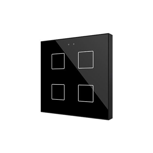 ZENNIO ZVIF4V2C Flat 4 v2. Glass capacitive push button with tempe