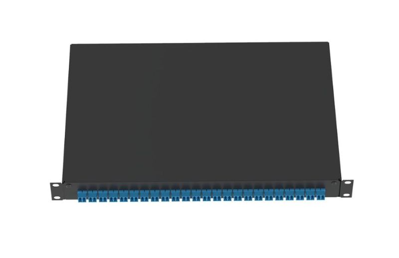 PANDUIT NKFD1W12AQDSC NK eDrawer with 12 Duplex SC Adapters - Aqua-Phos