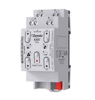ZENNIO ZIO-MN40 MINiBOX QUATRO - Multifunction actuator with 4 (16 A) outputs