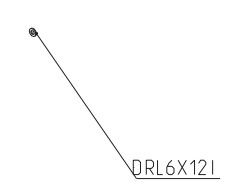 RIB DRL6X12I ROUND. FLAT 6X12 STAINLESS STEEL