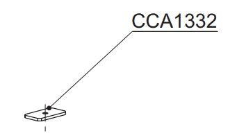CCA1332 PIASTRINA FERRO FISS RAST.PROF RIB ZINCATI