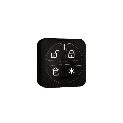 RISCO RWX332KF8BLB Telecomando Panda nero bidirezionale a 4 tasti Rol