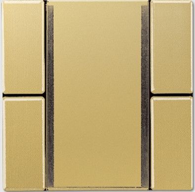 JUNG ME2092NABSC Sensore a tasti 2 canali Universal per accoppiatore bus KNX 2070U- ottone classico