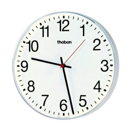 THEBEN 5009210 OSIRIA 230 AR KNX WHITE ROUND CLOCK 30cm