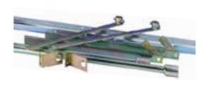 GIBIDI AJ00380 Installation kit for 1 or 2 straight arm motors. 2,000 mm spar.