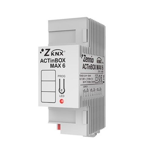 ZENNIO ZN1IO-AB60 ACTinBOX MAX6 - Multifunction Actuator 6Out 10A