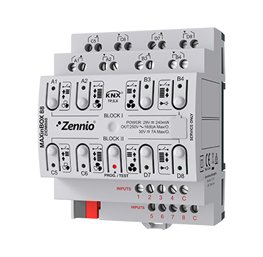 ZENNIO ZIOMB88 MAXinBOX 88. KNX multifunction actuator with KNX S