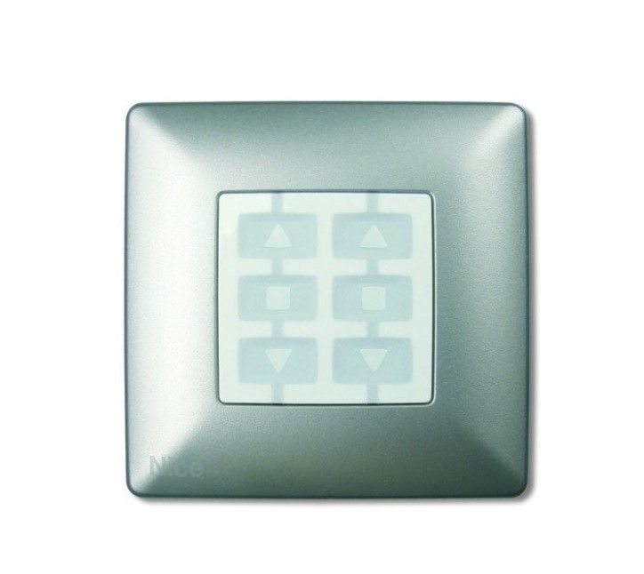 NICE WSA Square wall plate, aluminum - 10 Pieces