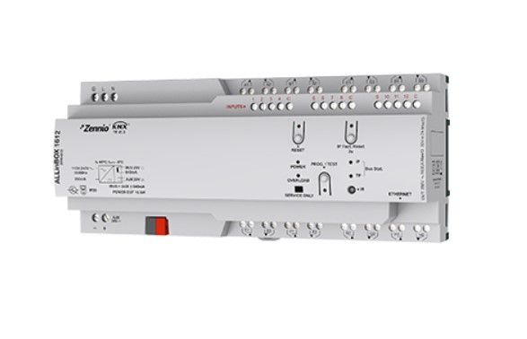 ZENNIO ZPR1612 ALLinBOX 1612 - Multifunction device with power supply, KNX-IP Interface, 16 outputs, 12 inputs and logical module