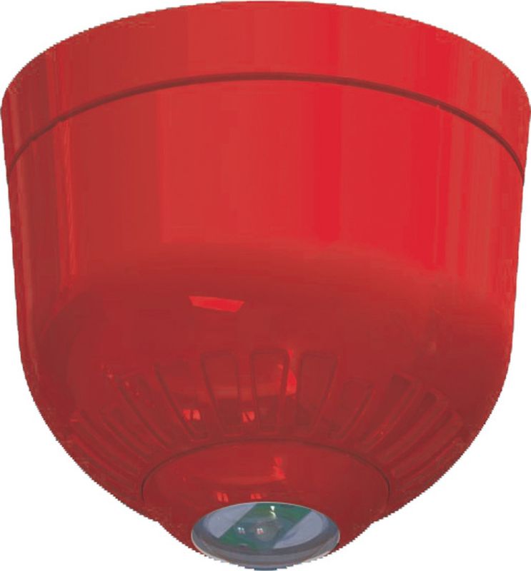 VIMO ASONSBCSBW Avvisatore ottico-acustico a soffitto base bassa IP21 bianco 97dB (A)