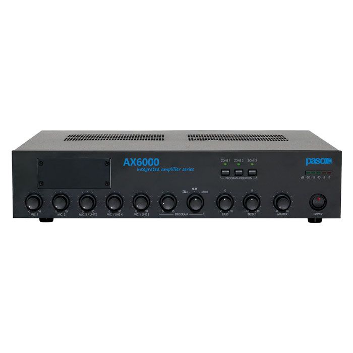 PASO AX6240 Mixer amplificatore da 240 W a tre zone