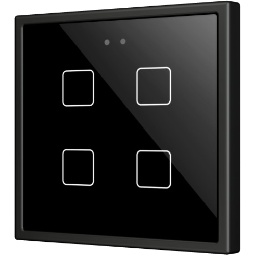 ZENNIO ZVIF70X4A Flat 70 X4. PC-ABS Capacitive push button 70x70 -