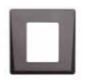 ABTECNO XPR-DINFPC RECESSED FRONT PLATE IN DARK GRAY ABS