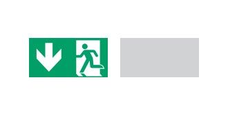 COOPER CSA LIGHTING 40071354537 BS/BLIND LED PANEL, ISO7010, 30 m