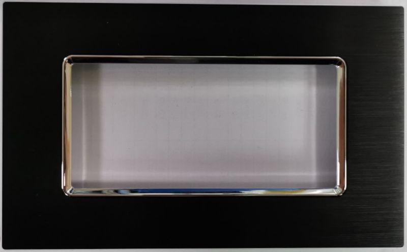MAPAM 6004LL-1 6004LL-1 Gem 3P Black Aluminum Plate