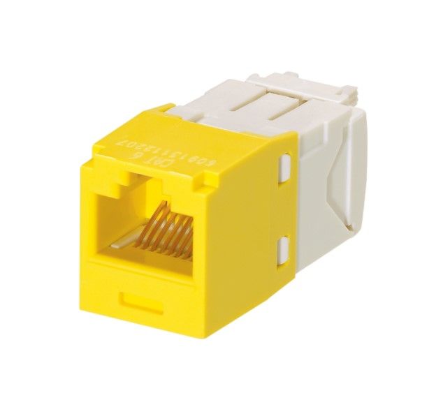 PANDUIT CJ688TGYL Mini-Com Module- Cat 6- UTP- 8 pos 8 wire- Univers