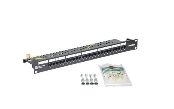 PANDUIT VP25344KBLY 25-port Category 3 ISDN/Telephone Flat Patch Panel