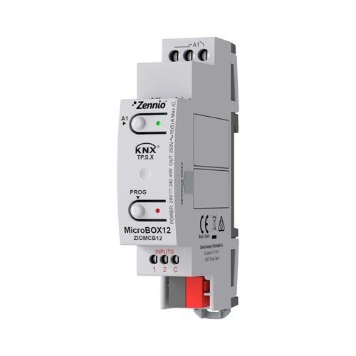 ZENNIO ZIOMCB12 MicroBox 12. Actuator with KNX Secure - 1 outputs 1