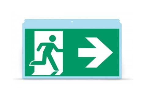 INIM FIRE OH330PNRL Panel with pictograms glued right-left direction (pack of 5 pcs.)