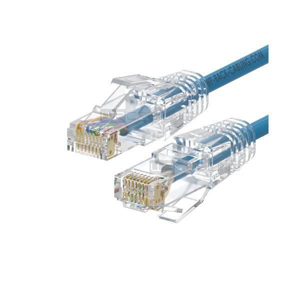 WP RACK WPC-PAT-6AU005LB-S SLIM PATCH CABLE CAT.6A U-UTP, 0.50m BLUE