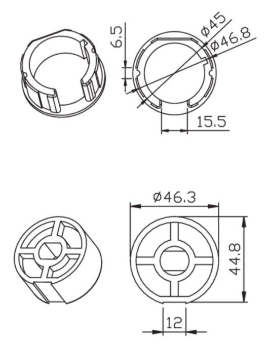 CAME 001YK4106 ROUND 50x1.5mm