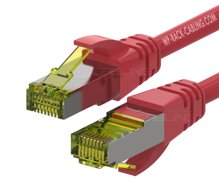 WP RACK WPC-PAT-6ASF020R CAVO PATCH CAT.6A S-FTP PIMF 2 mt. LS0H ROSSO