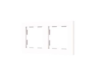 ZENNIO 980000208 Cornice 2 posti ZS55, bianco lucido