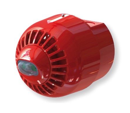 INIM FIRE IS0120RS Conventional optical-acoustic alarm with low profile base